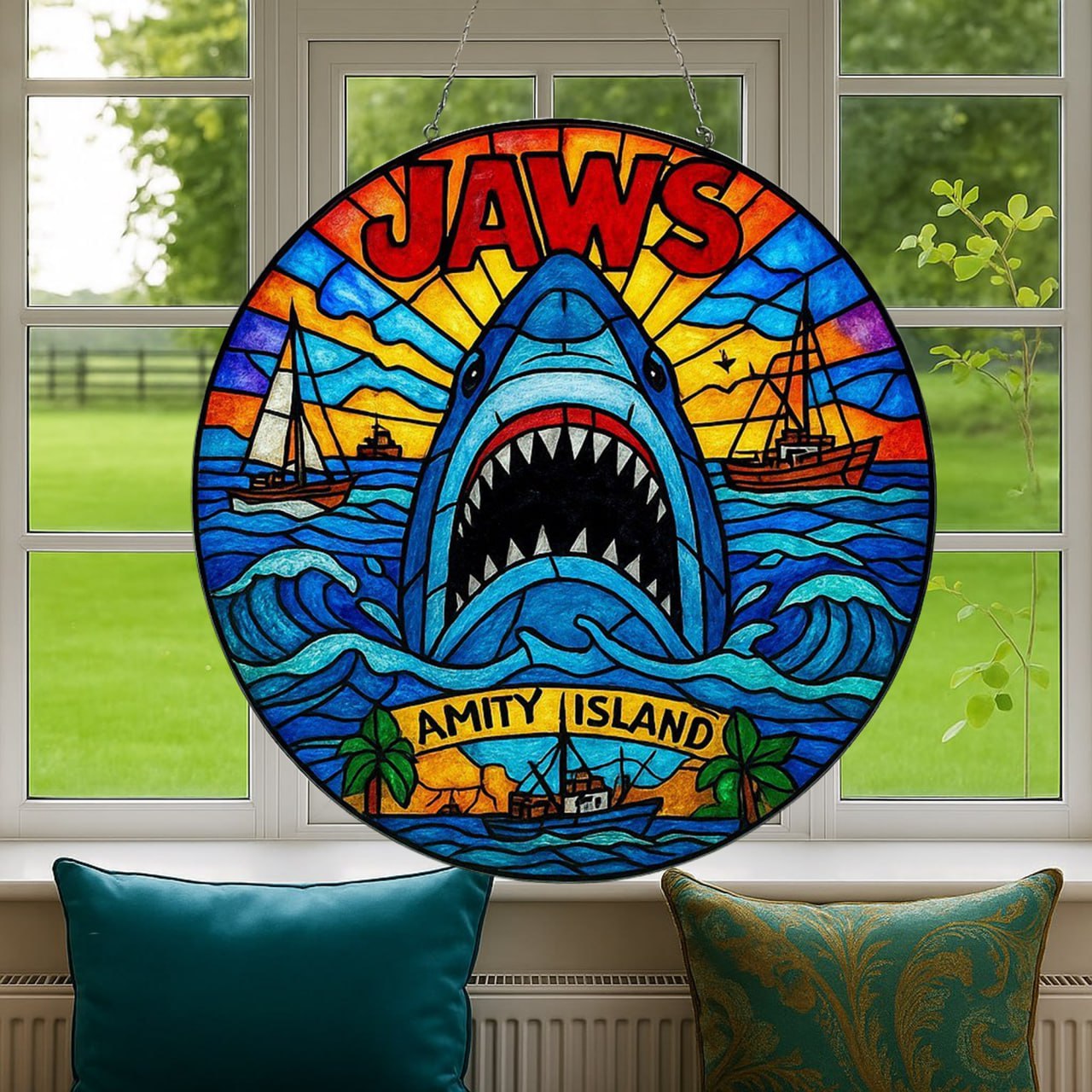 JAWS Sun Catcher Home Decor