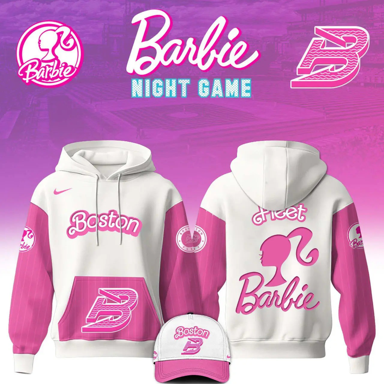 Boston Fleet Barbie Night Combo Hoodie