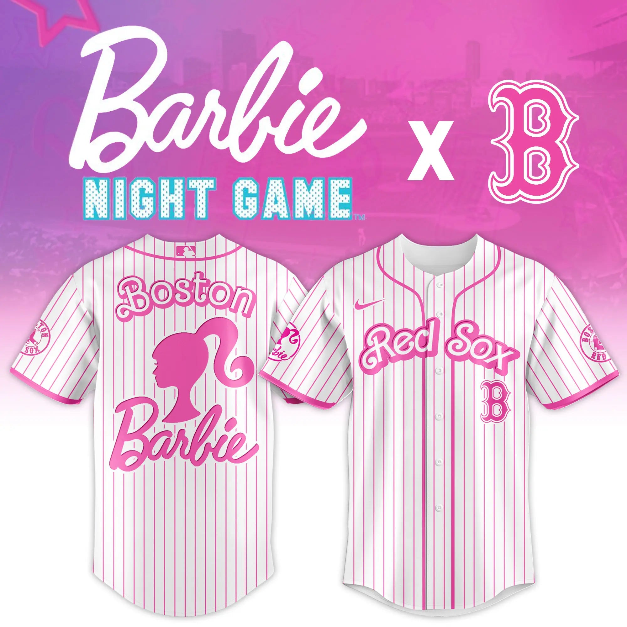Boston Red Sox Barbie Night Special Jersey