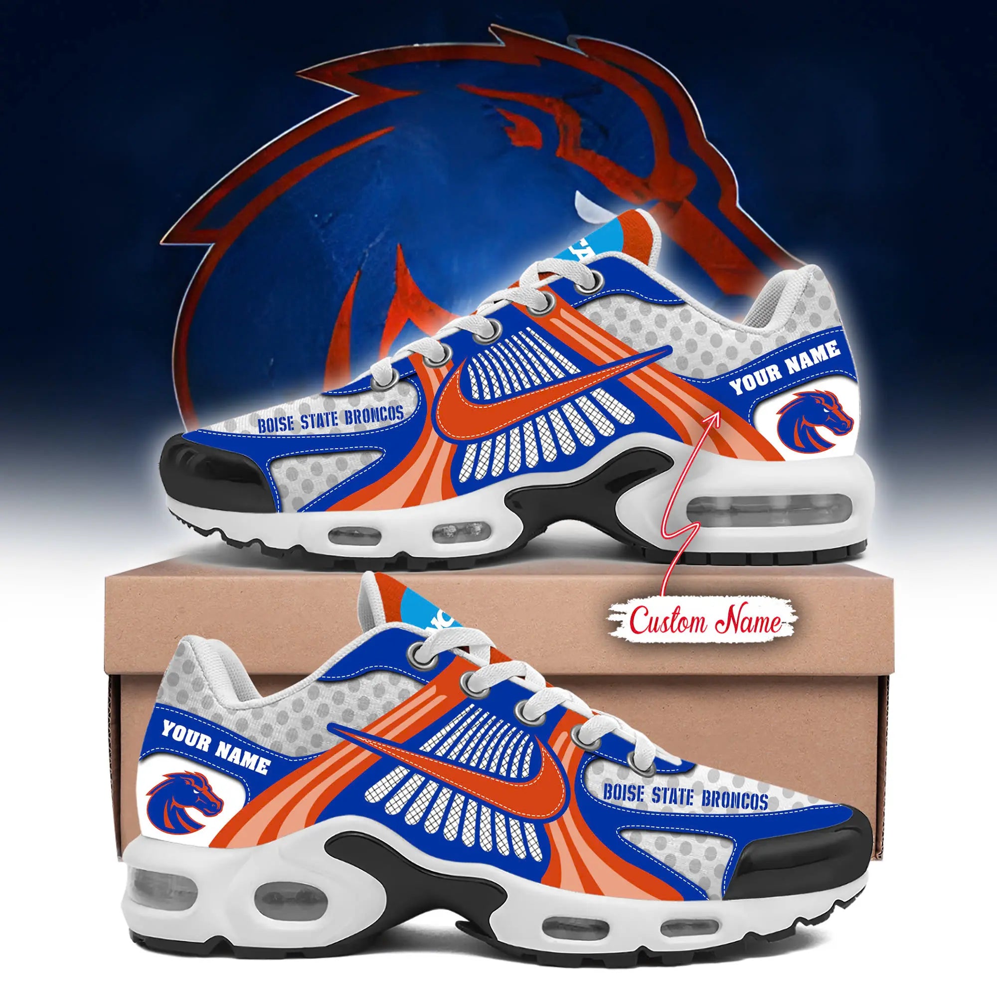Boise State Broncos Customized Premium Sport Shoes V2